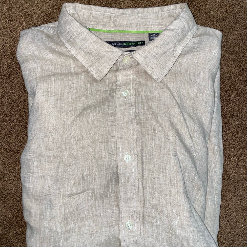 Nordstrom Tan Casual Button Down Shirt